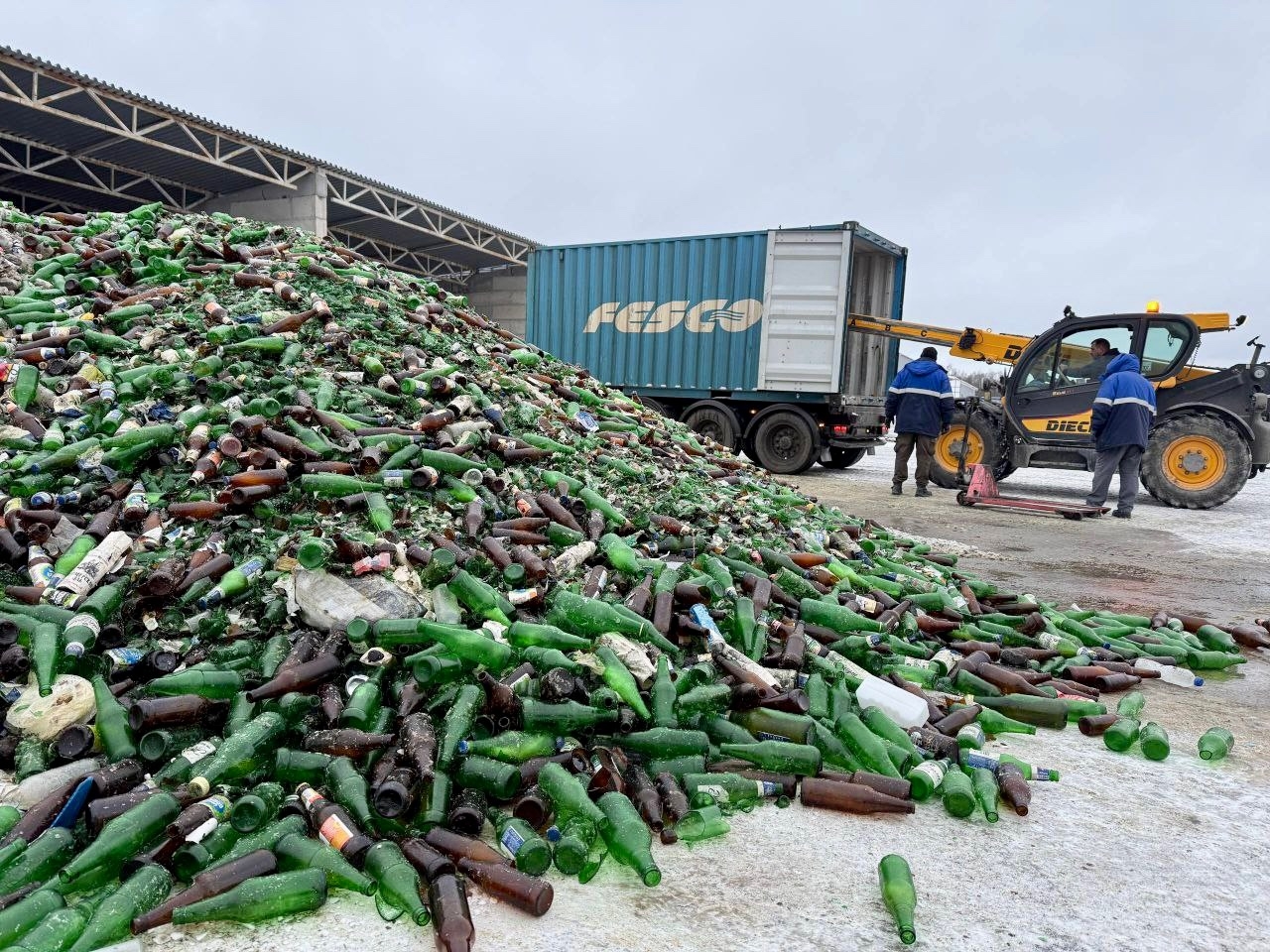 Наша "Зеленая миссия"! Привезли сырьё для производства утеплителя с о.Сахалин.